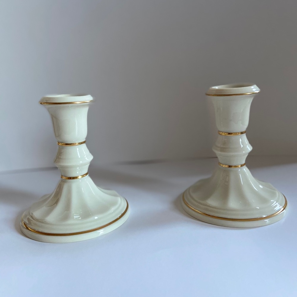 Set of 2 Lenox Candle sticks